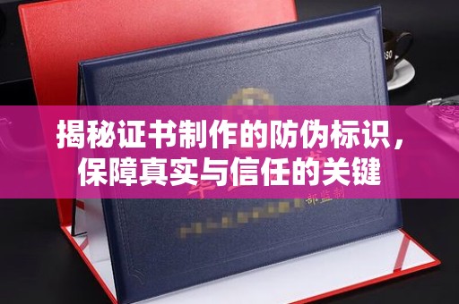 开阳揭秘证书制作的防伪标识，保障真实与信任的关键